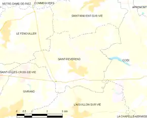Poziția localității Saint-Révérend
