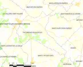 Poziția localității Thouarsais-Bouildroux