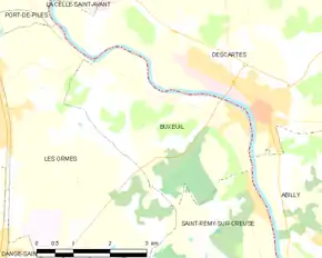 Poziția localității Buxeuil