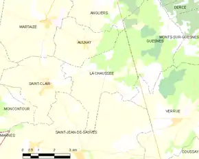 Poziția localității La Chaussée