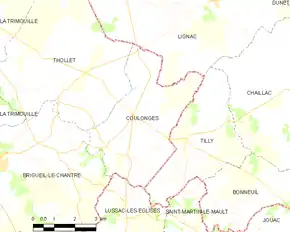 Poziția localității Coulonges
