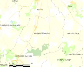 Poziția localității La Ferrière-Airoux