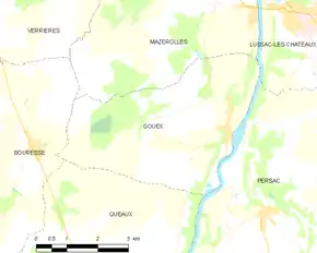 Poziția localității Gouex