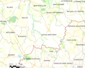 Poziția localității Lathus-Saint-Rémy