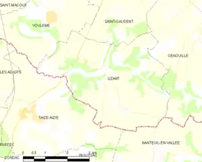 Poziția localității Lizant