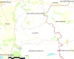 Poziția localității Luchapt