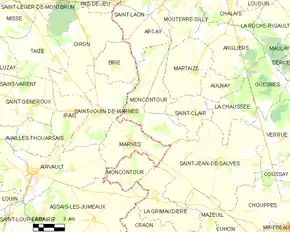 Poziția localității Moncontour