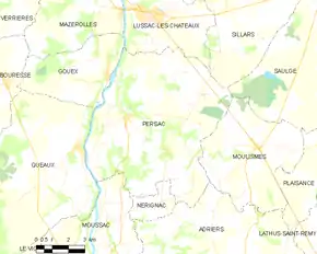 Poziția localității Persac