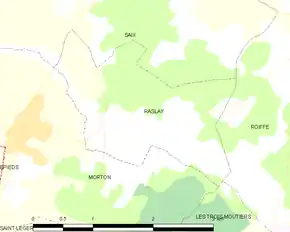 Poziția localității Raslay