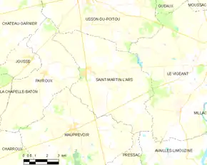 Poziția localității Saint-Martin-l'Ars