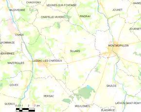 Poziția localității Sillars