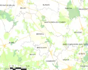 Poziția localității Berneuil