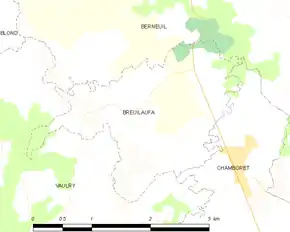 Poziția localității Breuilaufa