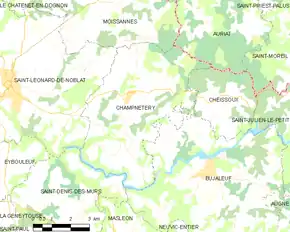 Poziția localității Champnétery