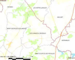 Poziția localității Les Grands-Chézeaux