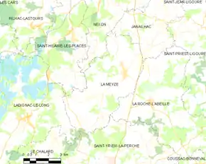 Poziția localității La Meyze