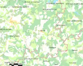 Poziția localității Nedde