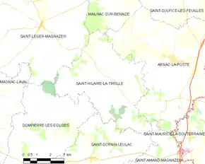 Poziția localității Saint-Hilaire-la-Treille