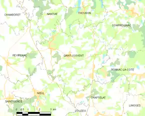 Poziția localității Saint-Jouvent