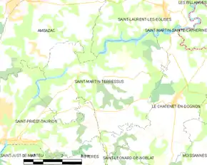 Poziția localității Saint-Martin-Terressus