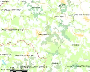 Poziția localității Saint-Mathieu