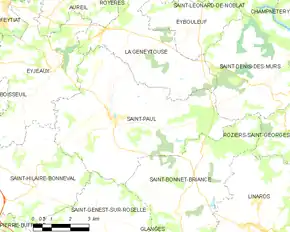 Poziția localității Saint-Paul