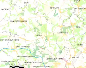 Poziția localității Veyrac