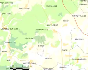 Poziția localității Annay-la-Côte