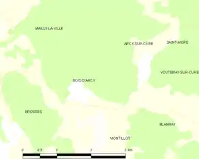 Poziția localității Bois-d'Arcy