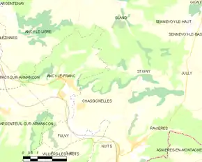 Poziția localității Chassignelles