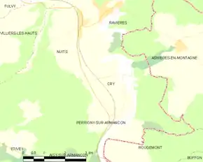 Poziția localității Cry