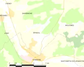 Poziția localității Épineuil