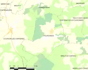 Poziția localității Fouronnes