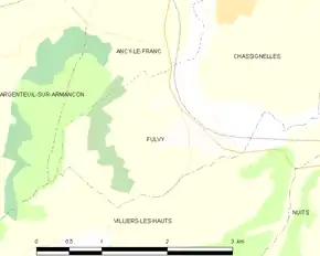 Poziția localității Fulvy