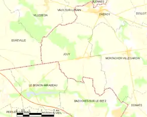 Poziția localității Jouy