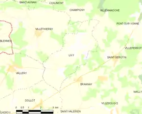 Poziția localității Lixy