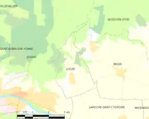 Poziția localității Looze