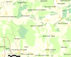 Poziția localității Mailly-le-Château