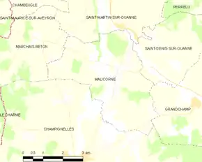 Poziția localității Malicorne