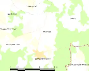 Poziția localității Menades