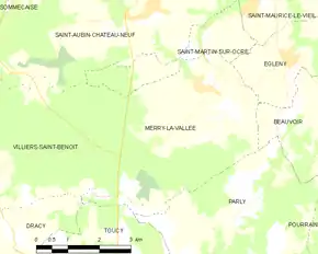 Poziția localității Merry-la-Vallée