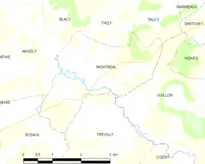 Poziția localității Montréal