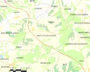 Poziția localității Saint-Cyr-les-Colons