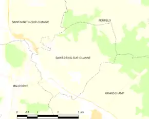 Poziția localității Saint-Denis-sur-Ouanne