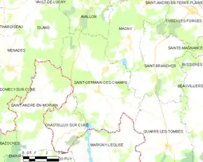 Poziția localității Saint-Germain-des-Champs