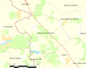 Poziția localității Saint-Loup-d'Ordon