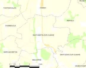 Poziția localității Saint-Martin-sur-Ouanne