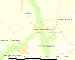 Poziția localității Saint-Maurice-Thizouaille