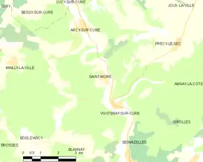 Poziția localității Saint-Moré