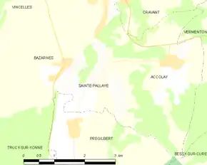Poziția localității Sainte-Pallaye